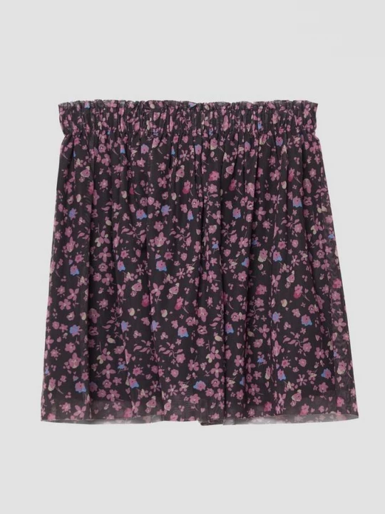 Foto van product Uitlopende rok van mesh met tricot voering en bloemenpatroon s.Oliver