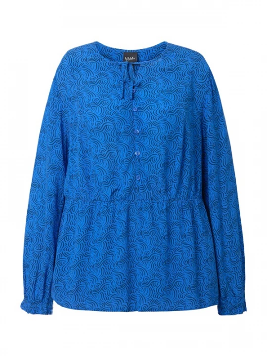 Foto van product Ulla Popken Blouse blauw / donkerblauw