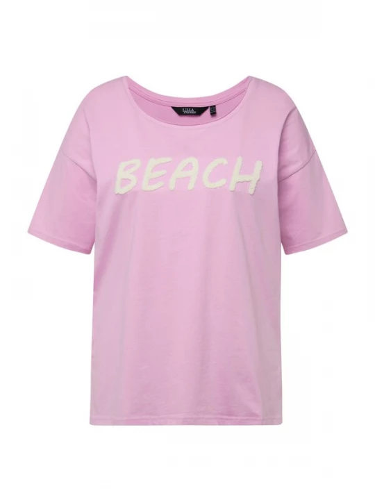 Foto van product Ulla Popken Shirt 'Dori' ecru / pruim