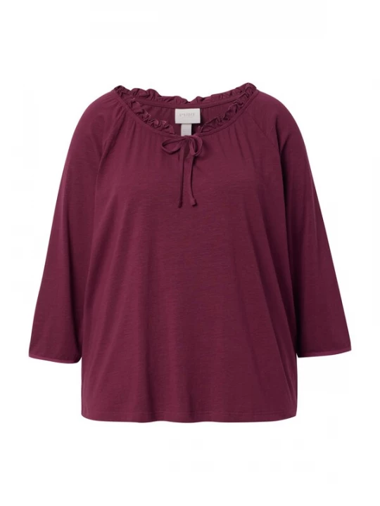 Foto van product Ulla Popken Shirt wijnrood