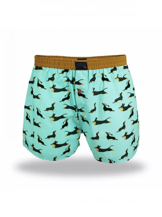 Foto van product UNABUX Boxershorts ' Prints ' turquoise / zwart