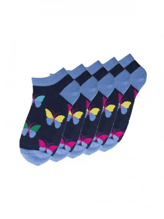 Foto van product UNABUX Sokken donkerblauw / violetblauw / gemengde kleuren