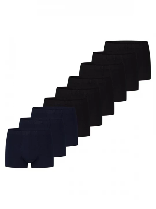 Foto van product uncover by SCHIESSER Boxershorts 'Basic' zwart gemêleerd