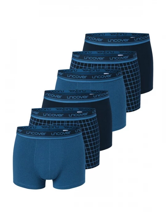 Foto van product uncover by SCHIESSER Boxershorts blauw / donkerblauw