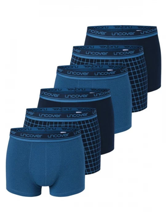 Foto van product uncover by SCHIESSER Boxershorts 'Cotton' blauw