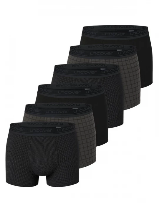 Foto van product uncover by SCHIESSER Boxershorts 'Cotton' zwart