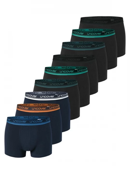 Foto van product uncover by SCHIESSER Boxershorts 'Cotton' zwart gemêleerd
