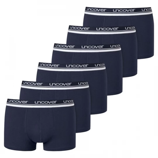 Foto van product uncover by SCHIESSER Boxershorts donkerblauw / wit