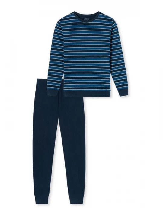Foto van product uncover by SCHIESSER Pyjama lang ' UNCOVER Nightwear ' donkerblauw