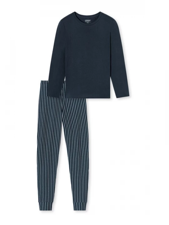 Foto van product uncover by SCHIESSER Pyjama ' UNCOVER Nightwear ' donkerblauw