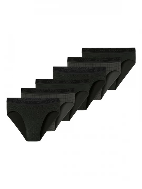 Foto van product uncover by SCHIESSER Slip antraciet / zwart