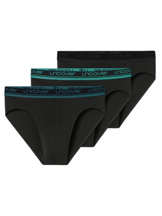 Foto van product uncover by SCHIESSER Slip 'Cotton' aqua / petrol / zwart