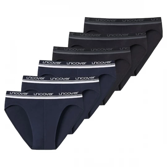 Foto van product uncover by SCHIESSER Slip navy / grijs / zwart / wit