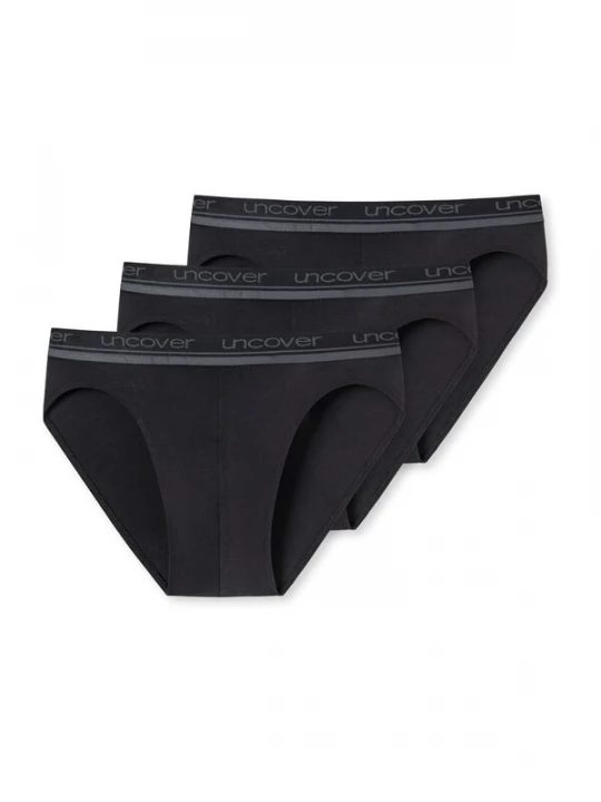 Foto van product uncover by SCHIESSER Slip 'Rio' donkergrijs / zwart
