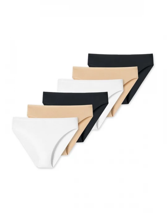 Foto van product uncover by SCHIESSER Slip ' Uncover ' beige / zwart / wit