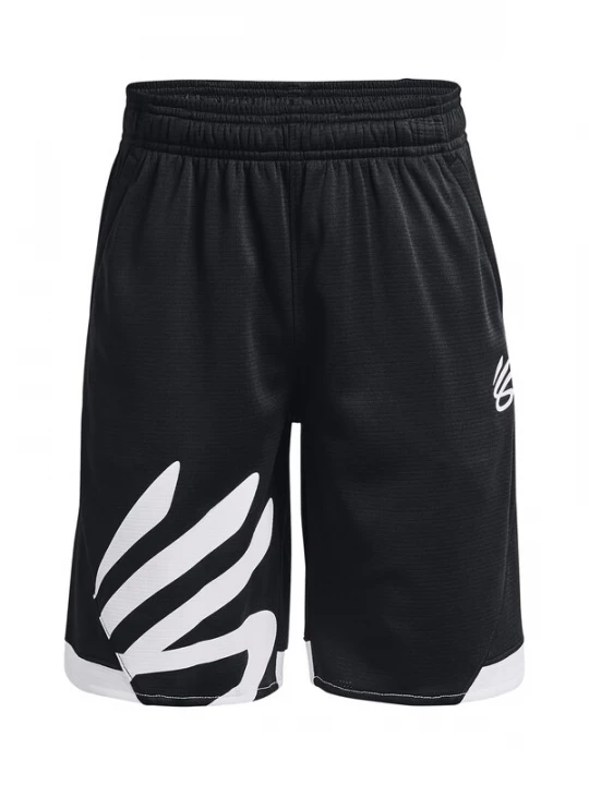 Foto van product UNDER ARMOUR Sportbroek 'Curry Splash' zwart / wit