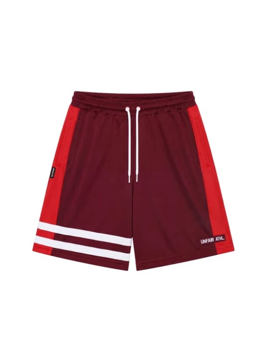 Foto van product Unfair Athletics Broek 'Dmwu' rood / bourgogne / wit