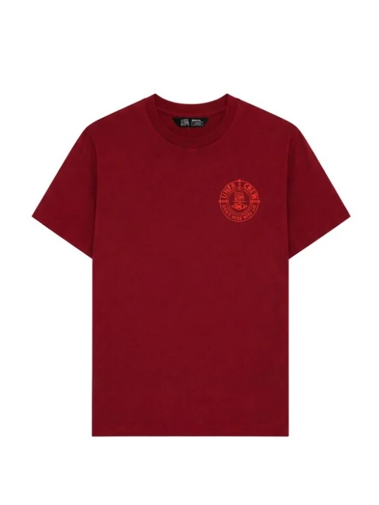 Foto van product Unfair Athletics Shirt 'DMWU' bourgogne / wijnrood
