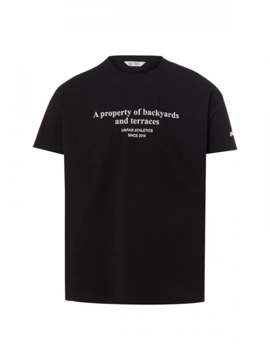 Foto van product Unfair Athletics Shirt 'Property' zwart / wit
