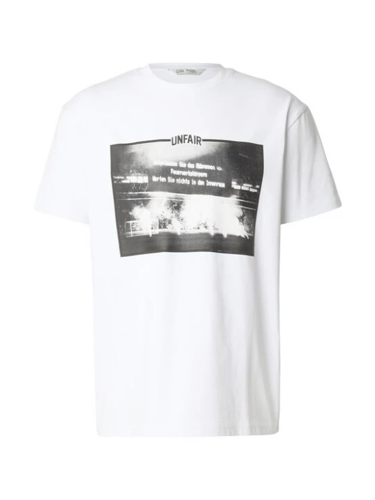 Foto van product Unfair Athletics Shirt 'Restriction' donkergrijs / zwart / wit