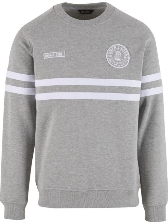 Foto van product Unfair Athletics Sweatshirt 'DMWU' grijs gemêleerd / wit