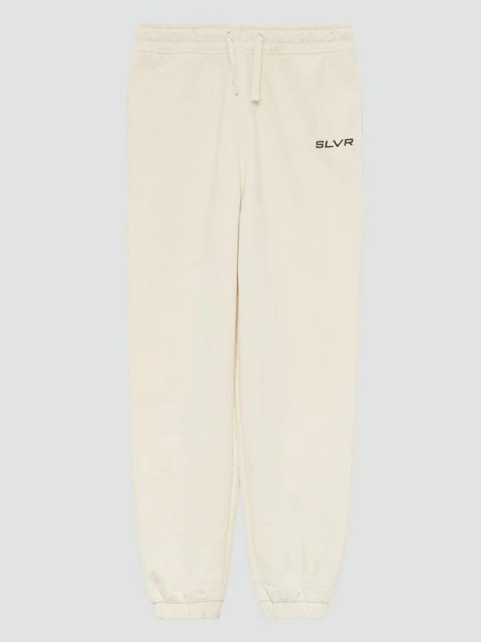 Foto van product Uniseks joggingbroek van sweatstof met printdetail s.Oliver beżowy