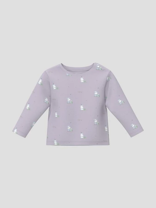Foto van product Uniseks shirt met lange mouwen en all-over print s.Oliver