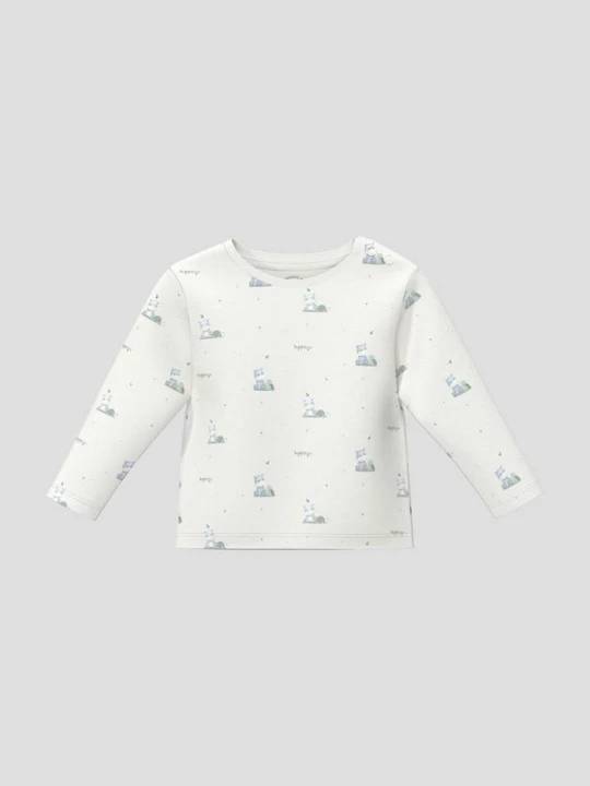 Foto van product Uniseks shirt met lange mouwen en all-over print s.Oliver