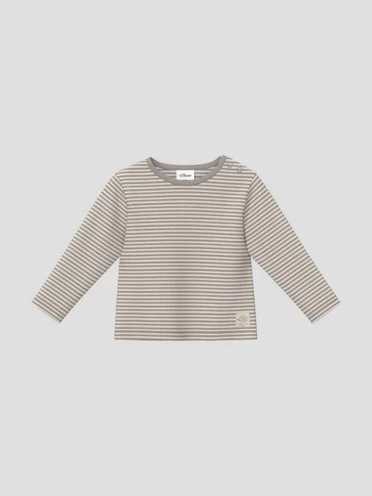 Foto van product Uniseks shirt met lange mouwen van katoenen ribstof s.Oliver