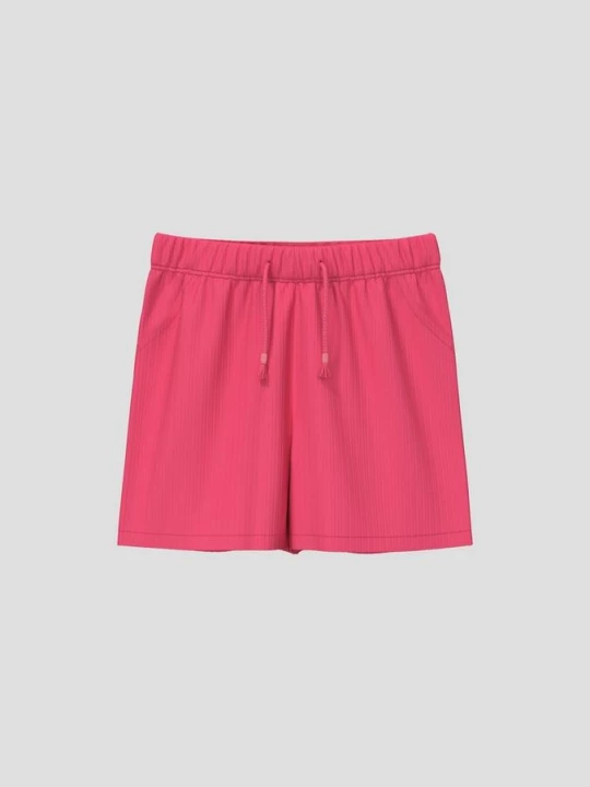 Foto van product Uniseks shorts van katoenen ribstof s.Oliver roze