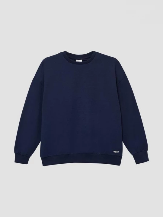 Foto van product Uniseks sweatshirt in oversized shape s.Oliver blauw