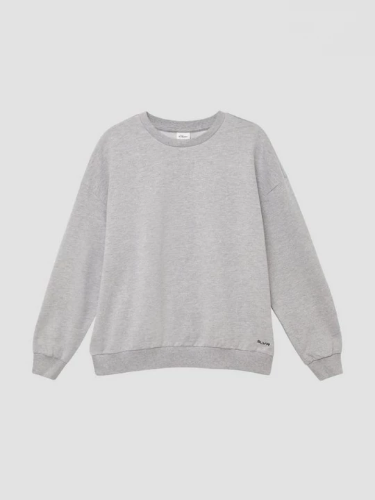 Foto van product Uniseks sweatshirt in oversized shape s.Oliver grijs
