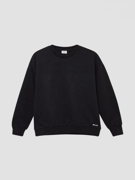 Foto van product Uniseks sweatshirt in oversized shape s.Oliver zwart