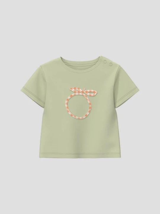 Foto van product Uniseks T-shirt met applicatie s.Oliver olijfgroen