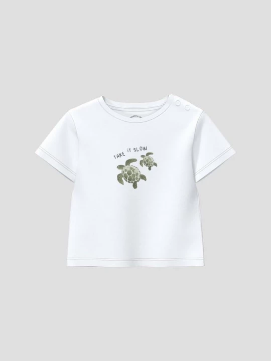 Foto van product Uniseks T-shirt met print op de voorkant s.Oliver wit