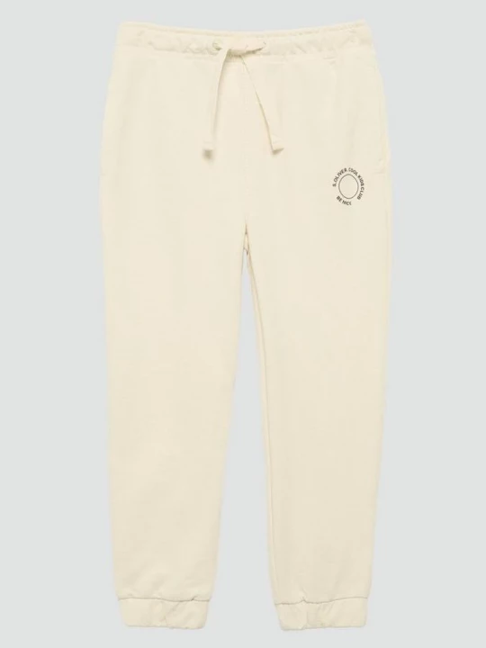 Foto van product Uniseks trainingsbroek van sweatstof met een klein printdetail s.Oliver beżowy