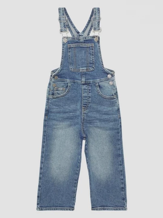 Foto van product Unisex denim tuinbroek in een relaxte pasvorm s.Oliver blauw
