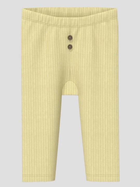 Foto van product Unisex geribde legging met sierknopen s.Oliver geel