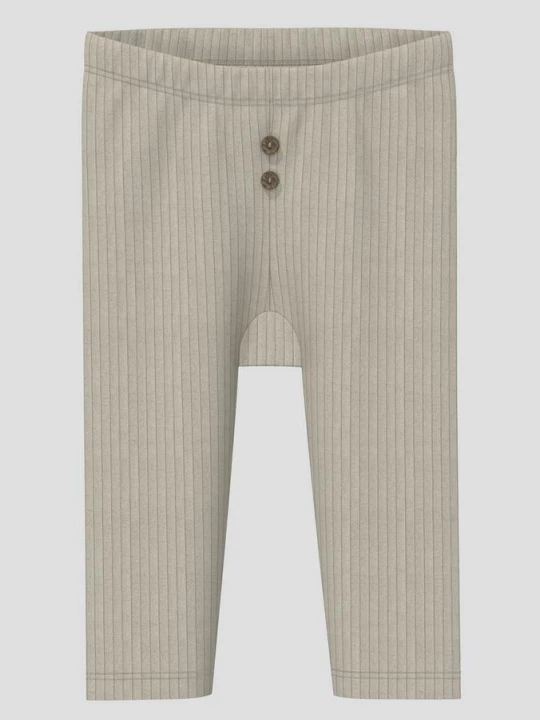 Foto van product Unisex geribde legging met sierknopen s.Oliver olijfgroen