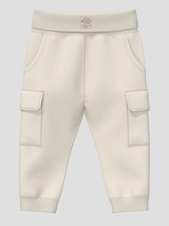 Foto van product Unisex joggingbroek met elastische tailleband en cargozakken s.Oliver beżowy