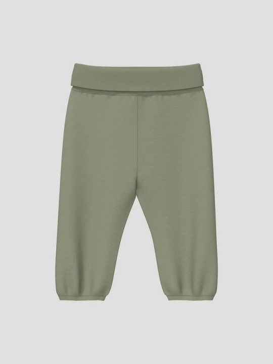 Foto van product Unisex joggingbroek met omgeslagen tailleband s.Oliver olijfgroen
