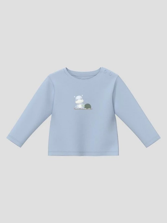 Foto van product Unisex longsleeve met artwork s.Oliver blauw