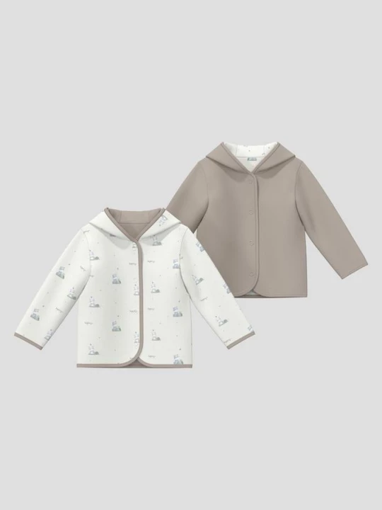 Foto van product Unisex omkeerbaar sweatjack met capuchon en all-over print s.Oliver