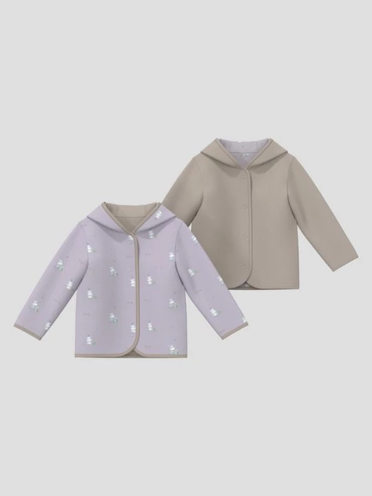 Foto van product Unisex omkeerbaar sweatjack met capuchon en all-over print s.Oliver