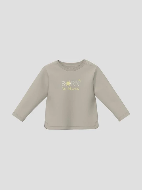 Foto van product Unisex shirt met lange mouwen en artwork s.Oliver olijfgroen