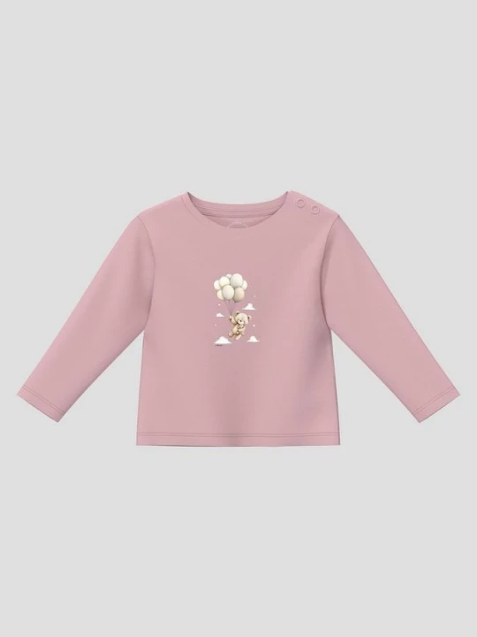 Foto van product Unisex-shirt met lange mouwen en beertjesprint s.Oliver roze