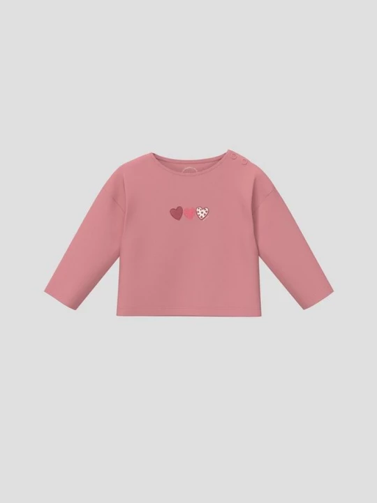 Foto van product Unisex shirt met lange mouwen en print in relaxte pasvorm s.Oliver roze