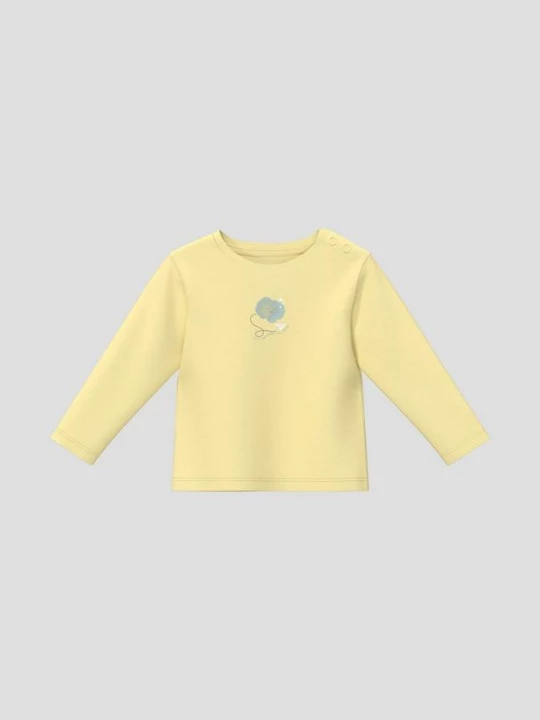 Foto van product Unisex shirt met lange mouwen en print op de voorkant s.Oliver geel