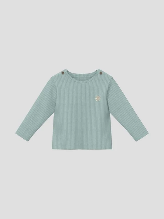 Foto van product Unisex shirt met lange mouwen, geribde textuur en borduursel s.Oliver