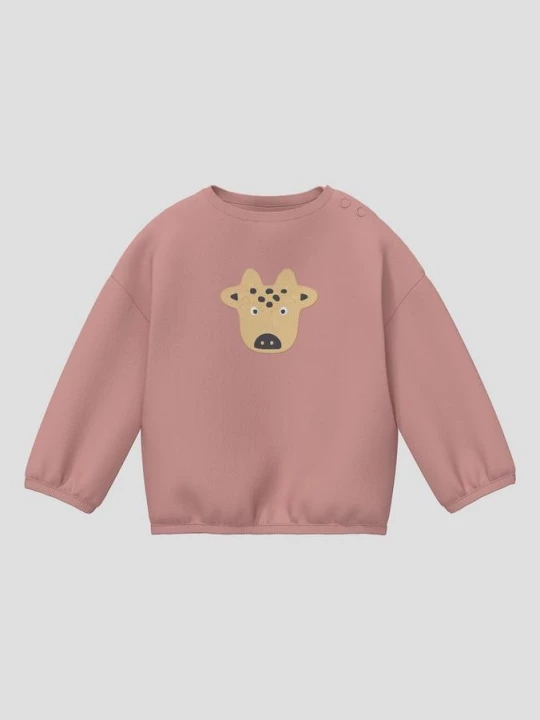 Foto van product Unisex-sweatshirt met applicatie in losse pasvorm s.Oliver roze